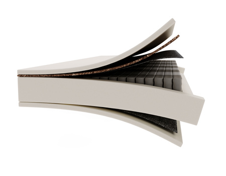 Dwustronny materac pocket 180x200 wysokość 19 cm z pokrowcem w kilku wersjach