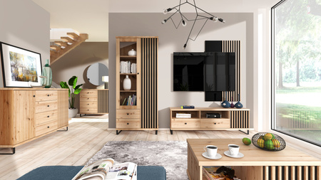 Nowoczesna szafa z lamelami kolekcja Camelo