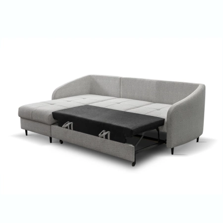 Rozkładany narożnik Fall z funkcją spania i pojemnikiem L-kształtny