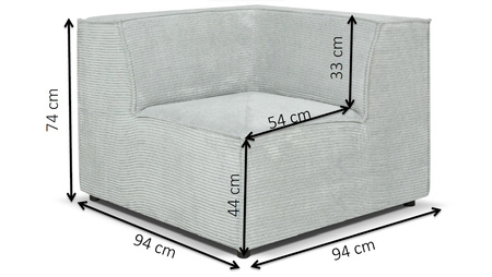 Róg do sofy modułowej ICE