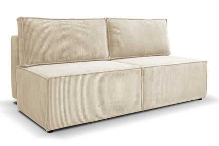 Minimalistyczna rozkładana sofa Hudson z pojemnikiem 3 osobowa