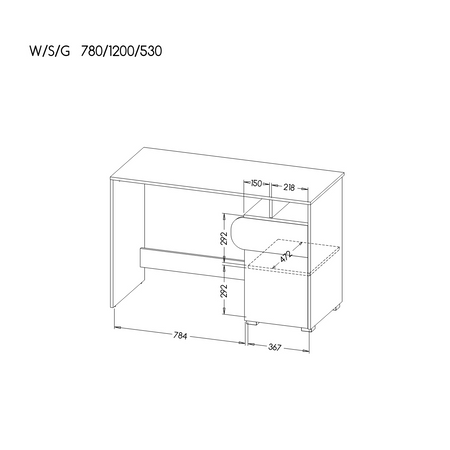 Biurko kolekcja Cadenza