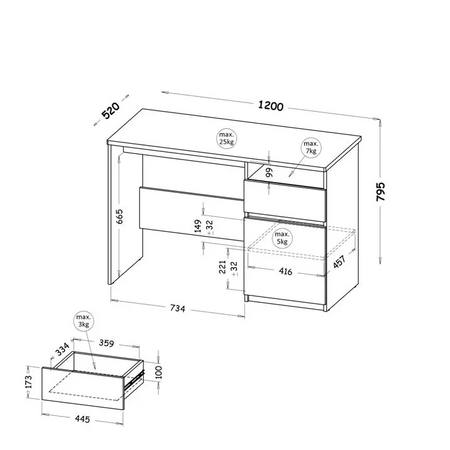 Biurko kolekcja Maestro
