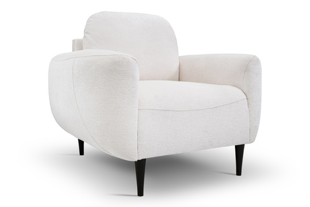 Nowoczesny fotel Coen elegancja komfort drewniane nóżki