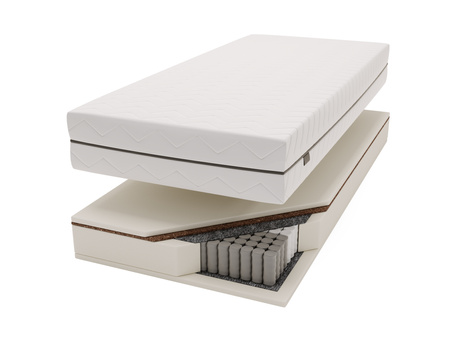 Dwustronny materac pocket 180x200 wysokość 19 cm z pokrowcem w kilku wersjach