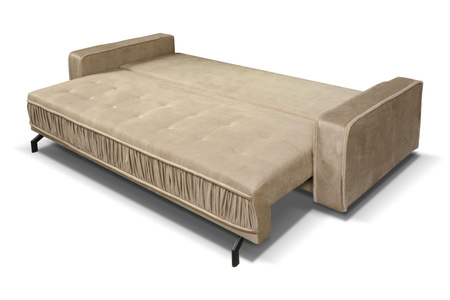 Rozkładana sofa Taverno z pojemnikiem i opcjonalnym plisowaniem