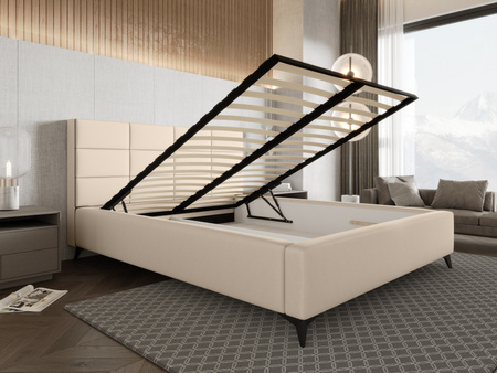Łóżko tapicerowane Alaro z pojemnikiem dostępne w 5 wymiarach