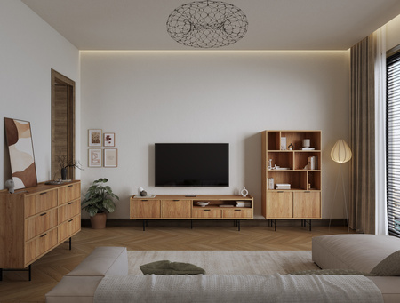 Komoda kolekcja Marlow 2D3S 150cm nowoczesna do salonu 2 wybarwienia