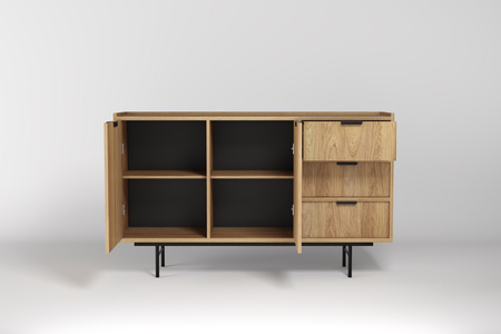 Komoda kolekcja Marlow 2D3S 150cm nowoczesna do salonu 2 wybarwienia