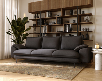 Nowoczesna trzyosobowa sofa Arizona 3 z metalowymi nóżkami