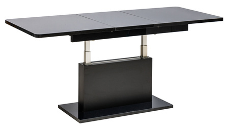 Rozkładana Ława Obliq z regulacją wysokości - Kolor Biały / Czarny