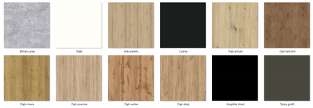 Elegancki prostokątny stół Nervi nogi lite drewno bukowe blat fornir dębowy lub laminat rozkładany 140-180 cm