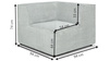 Róg do sofy modułowej ICE