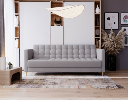 Rozkładana sofa Arven z drewnianymi nóżkami