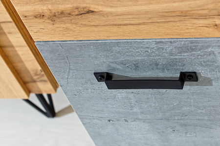 Duża komoda kolekcja Denver - Kolor: dąb wotan / beton millenium